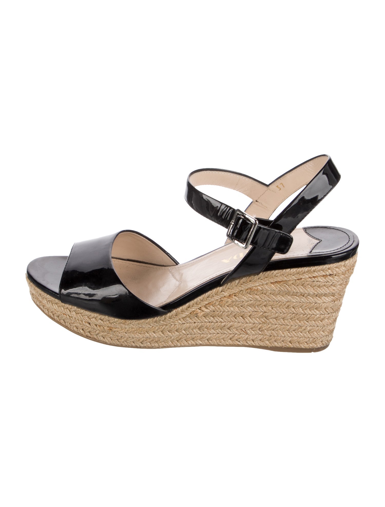 Prada Patent Leather Espadrilles