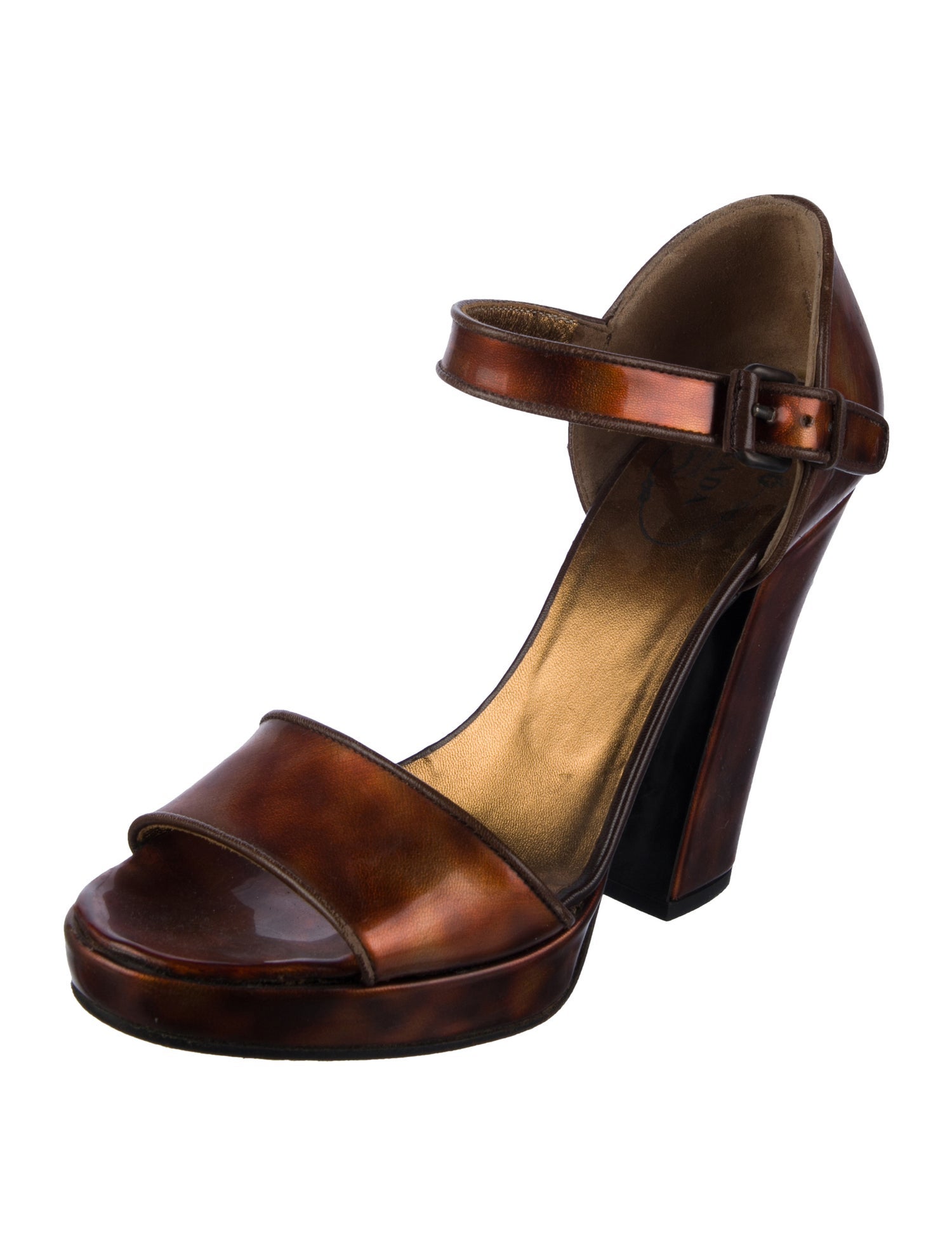 Prada Patent Leather Sandals