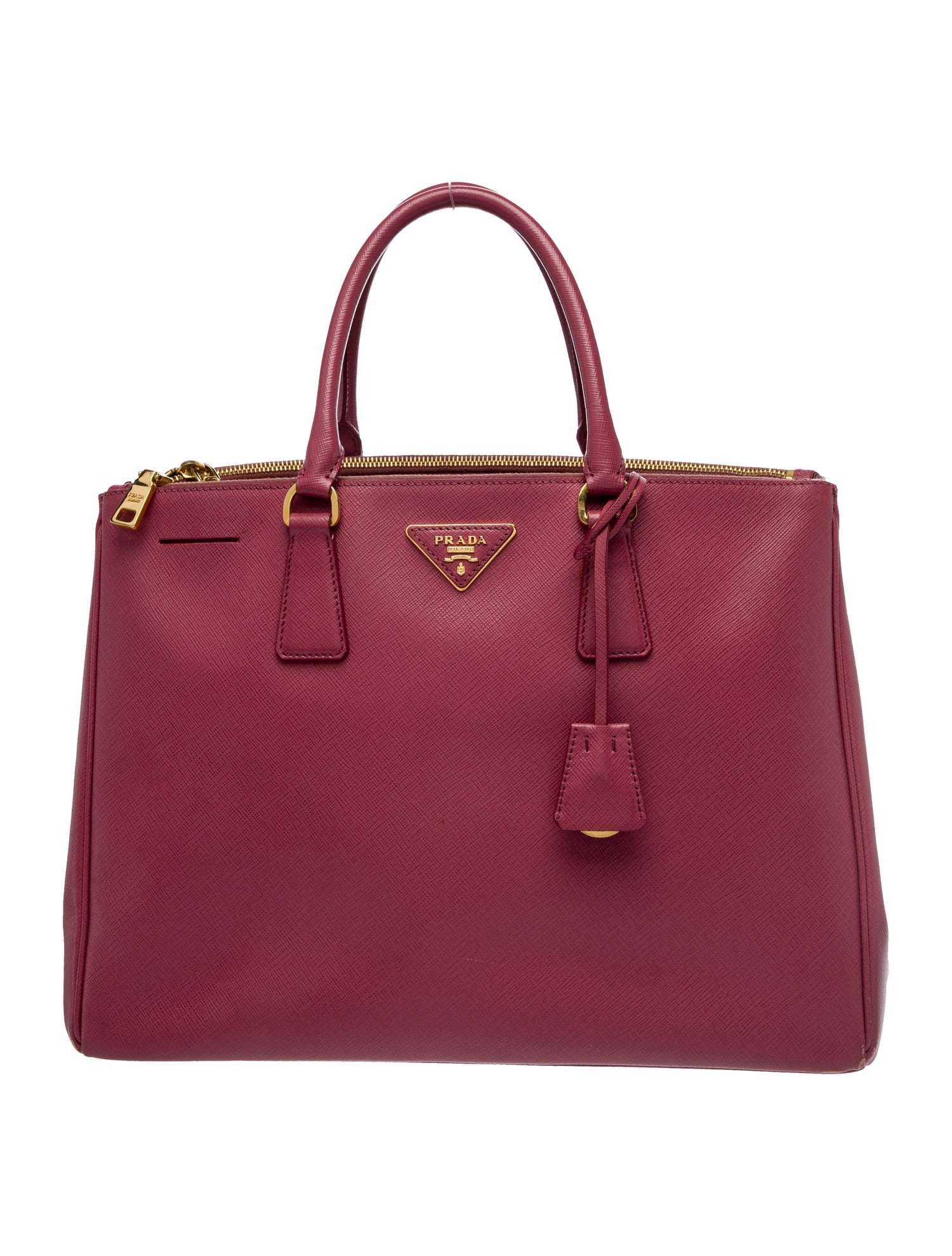 Prada Saffiano Leather Galleria Double Zip Large