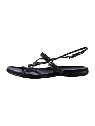 Prada Leather Slingback Sandals