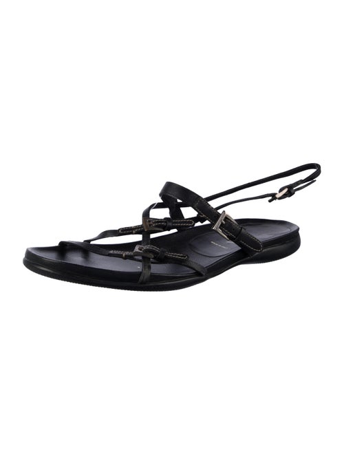 Prada Leather Slingback Sandals