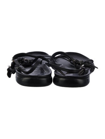Prada Leather Slingback Sandals