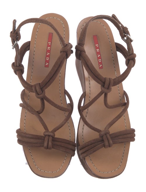 Prada Sport Suede Slingback Sandals