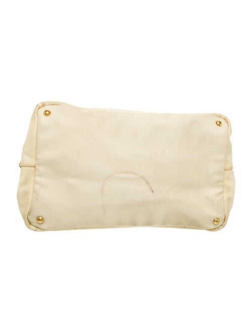 Prada Enameled Metal Triangle Tote