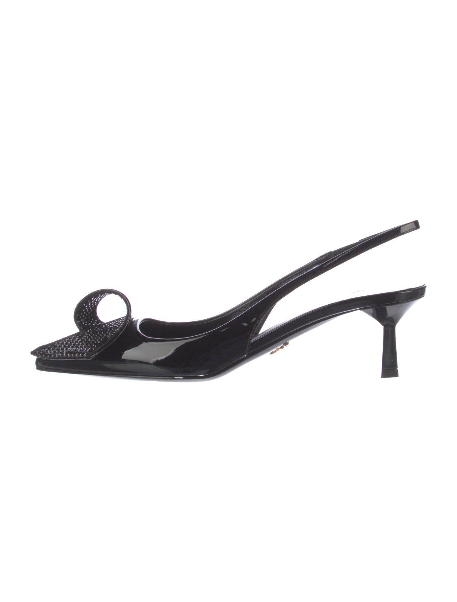 Prada Patent Leather Slingback Pumps