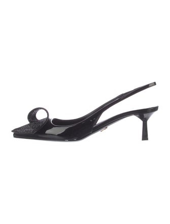 Prada Patent Leather Slingback Pumps