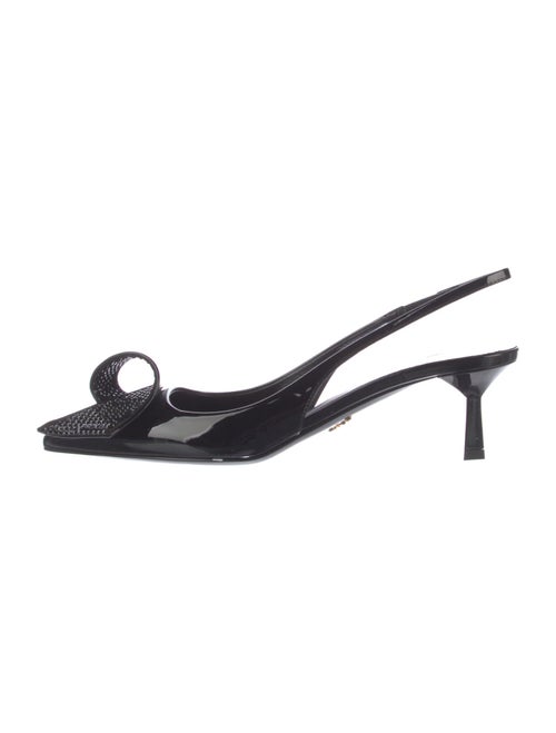 Prada Patent Leather Slingback Pumps