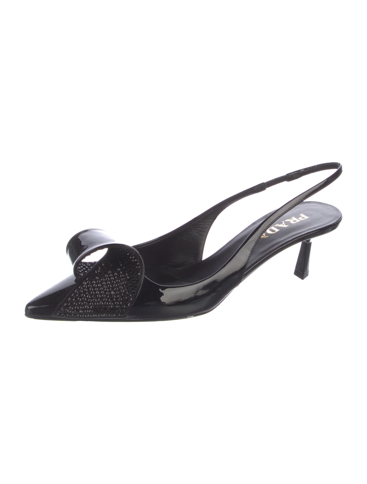 Prada Patent Leather Slingback Pumps