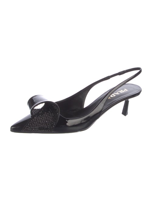 Prada Patent Leather Slingback Pumps