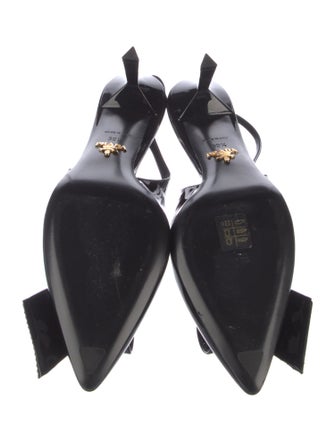 Prada Patent Leather Slingback Pumps