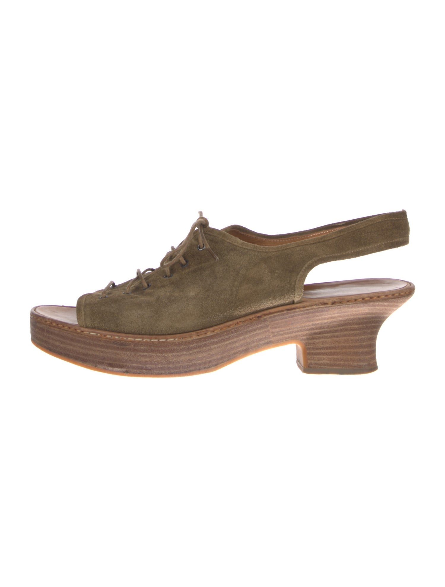 Prada Suede Slingback Sandals