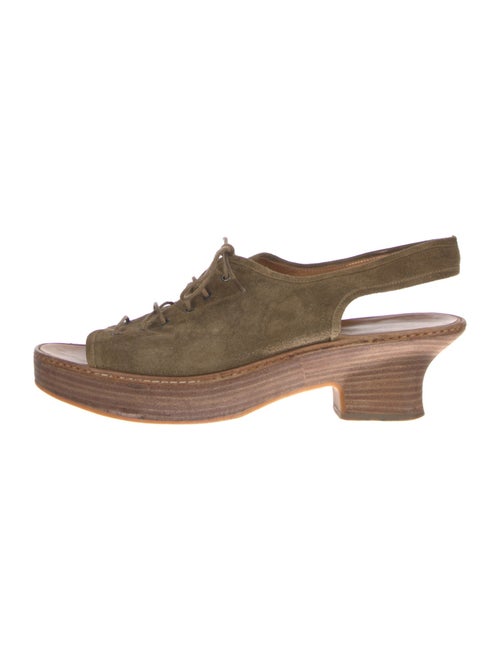 Prada Suede Slingback Sandals