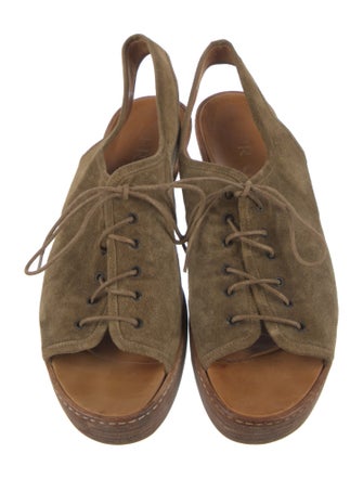 Prada Suede Slingback Sandals