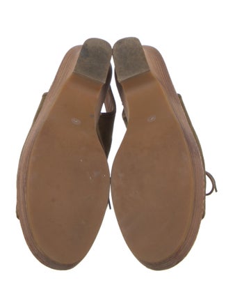 Prada Suede Slingback Sandals