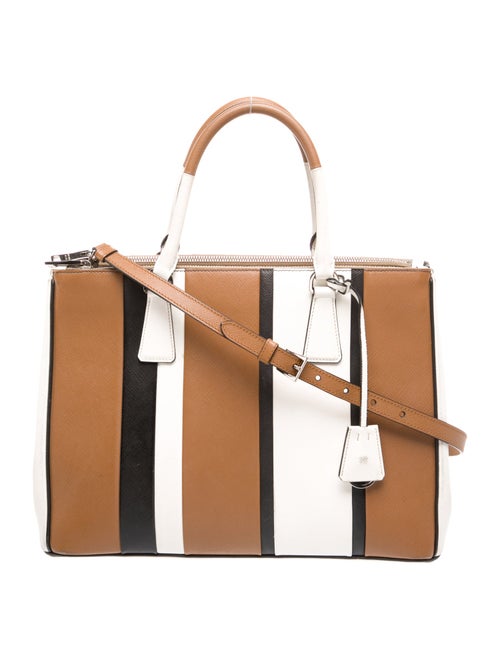 Prada Saffiano Leather Galleria Double Zip