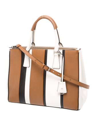 Prada Saffiano Leather Galleria Double Zip