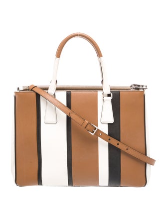 Prada Saffiano Leather Galleria Double Zip