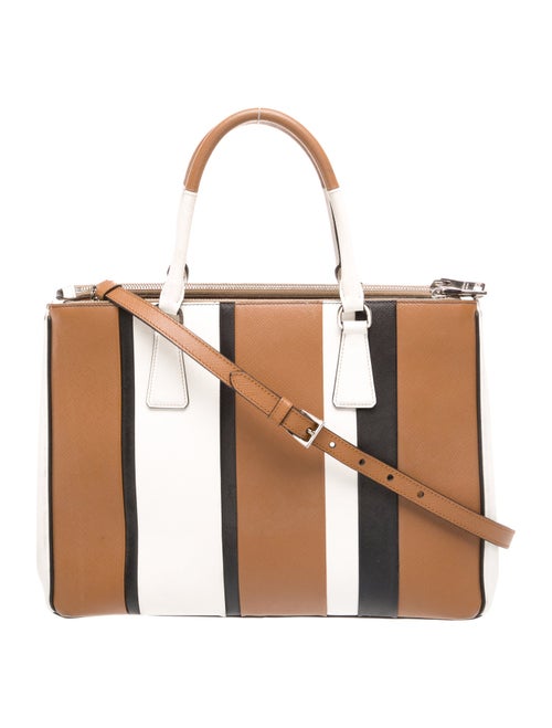 Prada Saffiano Leather Galleria Double Zip