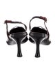 Prada Leather Colorblock Pattern Slingback Pumps