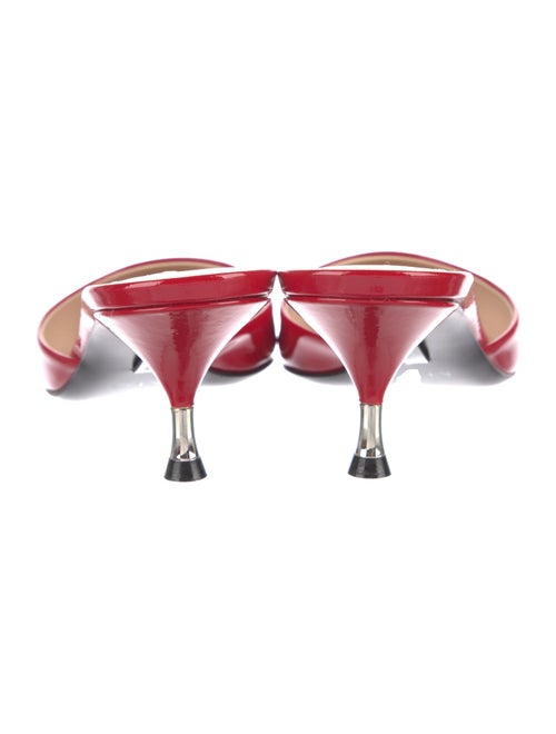 Prada Patent Leather Printed Slingback Pumps