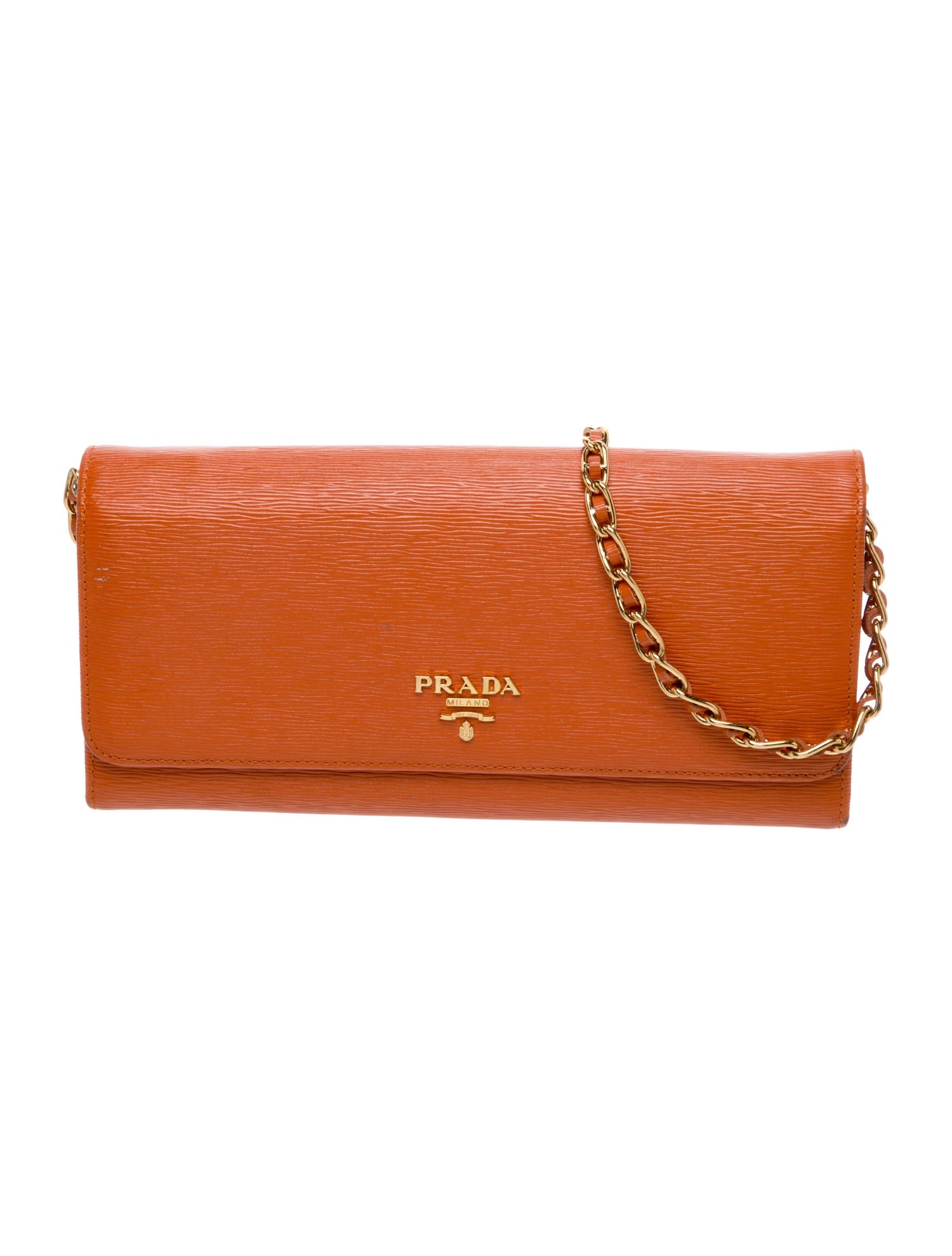 Prada Saffiano Leather Metal Vintage