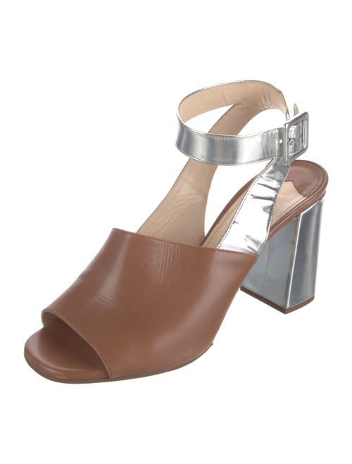 Prada Leather Slingback Sandals