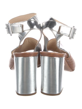 Prada Leather Slingback Sandals