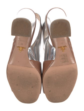 Prada Leather Slingback Sandals