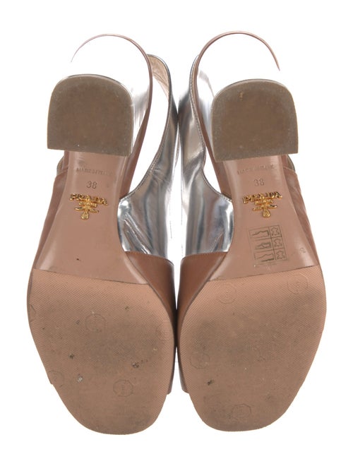 Prada Leather Slingback Sandals
