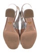 Prada Leather Slingback Sandals