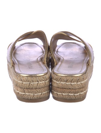 Prada Leather Espadrilles
