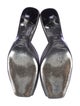 Prada Leather Crystal Embellishments Mules