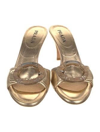 Prada Leather Slides