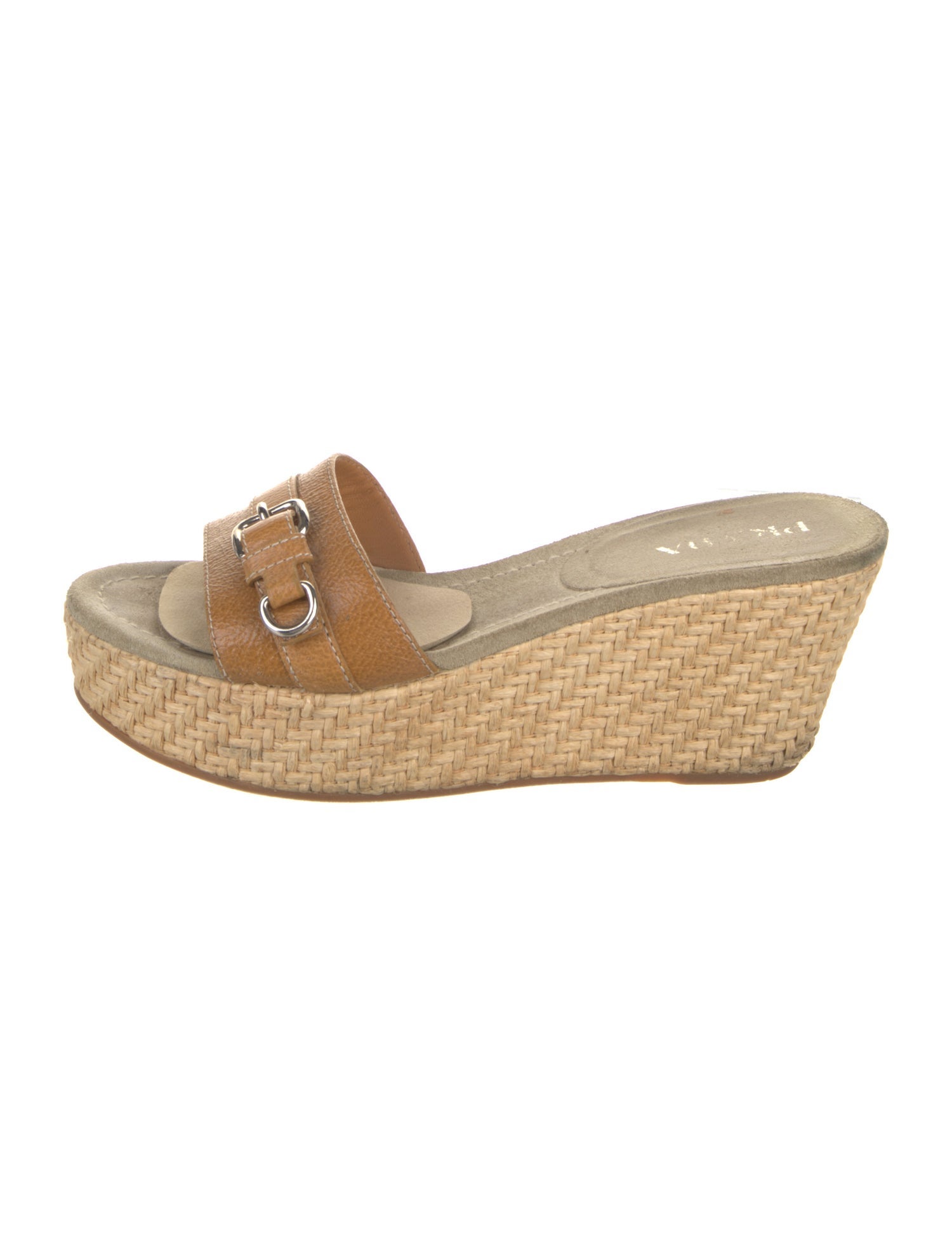 Prada Leather Colorblock Pattern Espadrilles