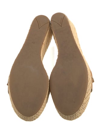 Prada Leather Colorblock Pattern Espadrilles