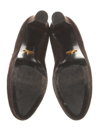 Prada Suede Lace-Up Boots