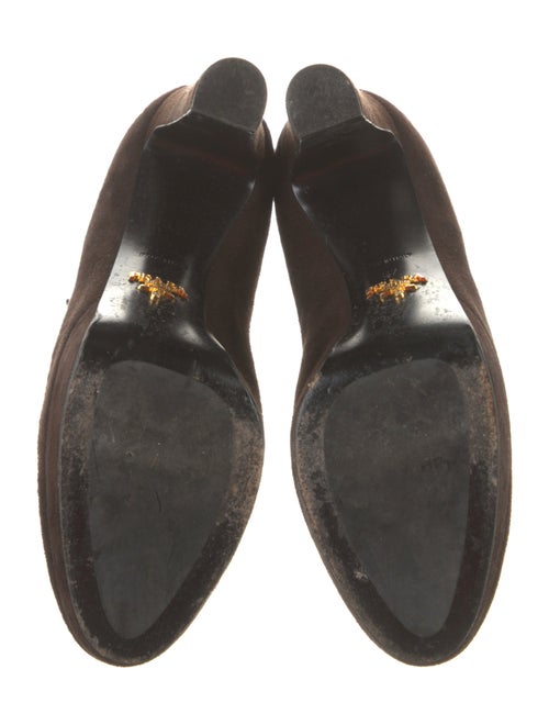 Prada Suede Lace-Up Boots