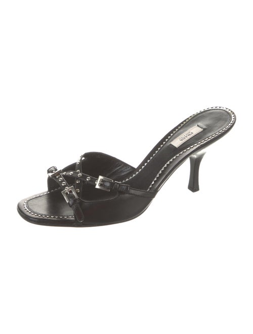 Prada Leather Slides