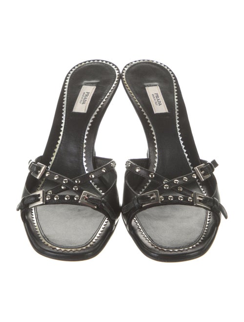 Prada Leather Slides
