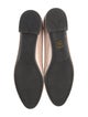 Prada Enameled Metal Triangle Patent Leather Ballet Flats