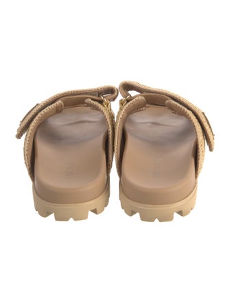 Prada Straw Slides