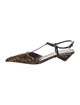 Prada Ponyhair Animal Print Slingback Pumps