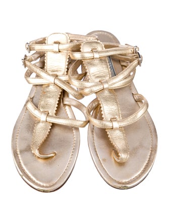Prada Leather Gladiator Sandals