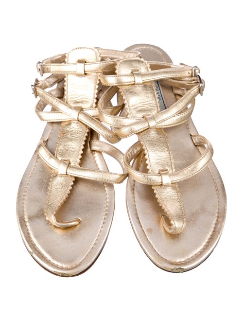 Prada Leather Gladiator Sandals
