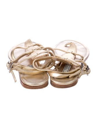 Prada Leather Gladiator Sandals