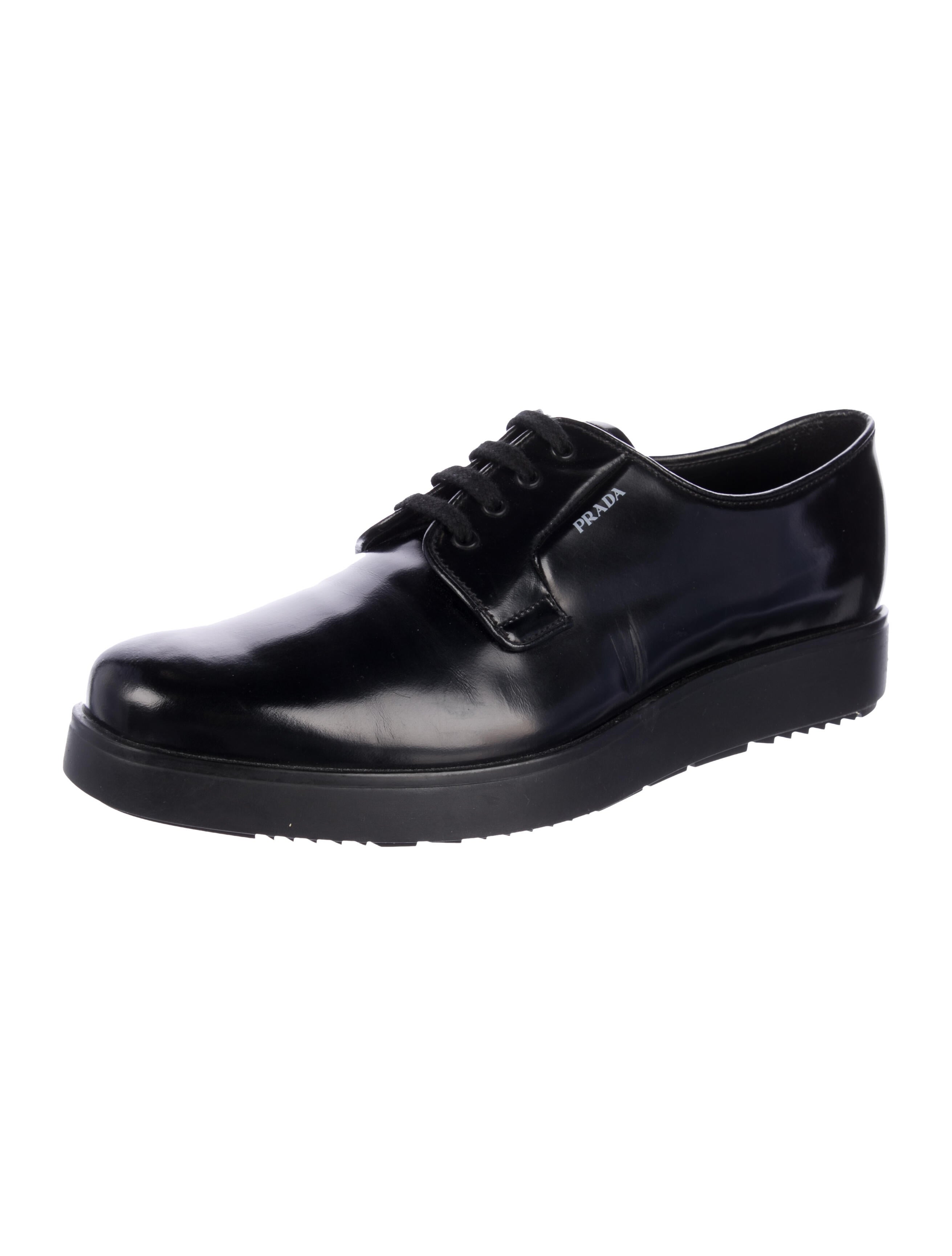 Prada Patent Leather Derby Shoes