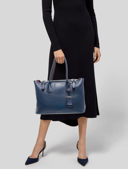 Prada Saffiano Leather Twin Pocket