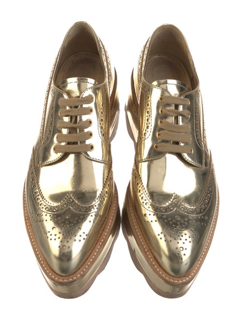 Prada Patent Leather Wedge Sneakers