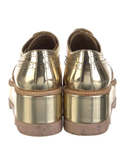 Prada Patent Leather Wedge Sneakers