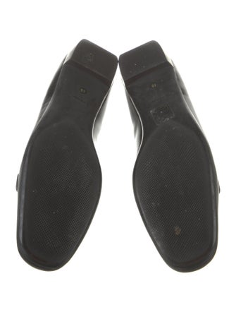 Prada Patent Leather Chain-Link Accents Loafers